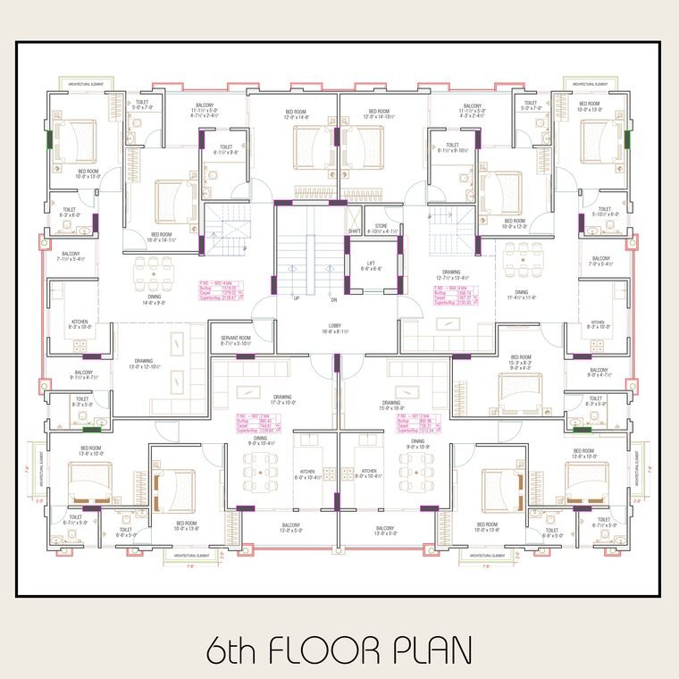 6th floor penthouse level plan
